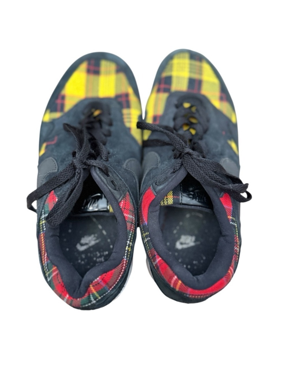 Nike Air Max 1 Tartan Plaid Black Yellow Red Women's Size 8 - Picture 4 of 6